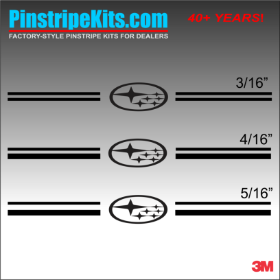 Subaru vinyl logo decal emblem 3M pinstripe stripe kit