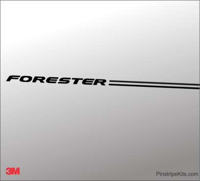 Subaru vinyl logo decal emblem 3M pinstripe stripe kit