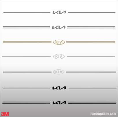 KIA vinyl logo decal emblem 3M pinstripe stripe kit