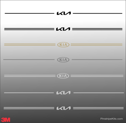 KIA vinyl logo decal emblem 3M pinstripe stripe kit