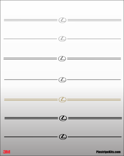 Lexus vinyl pinstripe emblem stripe logo decal graphic