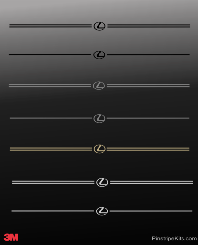 Lexus vinyl pinstripe emblem stripe logo decal graphic