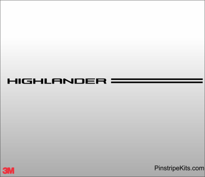Toyota Camry Corolla Rav4 Tundra Tacoma 4Runnner Highlander vinyl pinstripe emblem stripe logo decal graphic