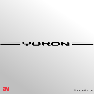 GMC vinyl logo decal emblem 3M pinstripe stripe kit