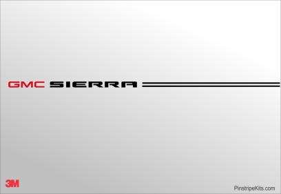 GMC vinyl logo decal emblem 3M pinstripe stripe kit