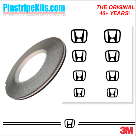 Honda vinyl logo emblem decal pinstripe kit Honda vinyl logo emblem decal pinstripe kit