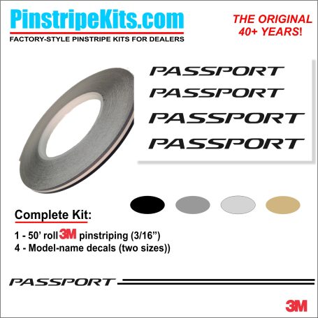 Honda Passport Logo Emblem Decal Vinyl Pinstripe Stripe Kit Honda Passport Logo Emblem Decal Vinyl Pinstripe Stripe Kit