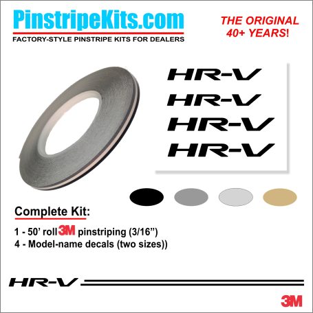 Honda HR-V Logo Emblem Decal Vinyl Pinstripe Stripe Kit Honda HR-V Logo Emblem Decal Vinyl Pinstripe Stripe Kit