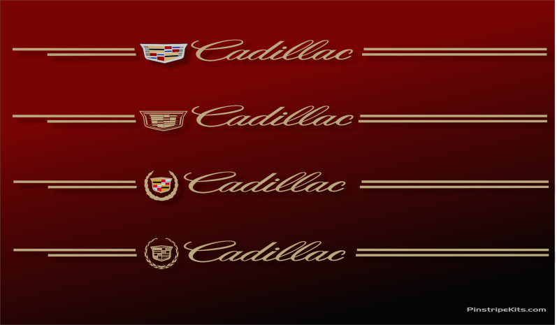 Cadillac vinyl logo emblem decal pinstripe stripe kit 48 Cadillac vinyl logo emblem decal pinstripe stripe kit 48