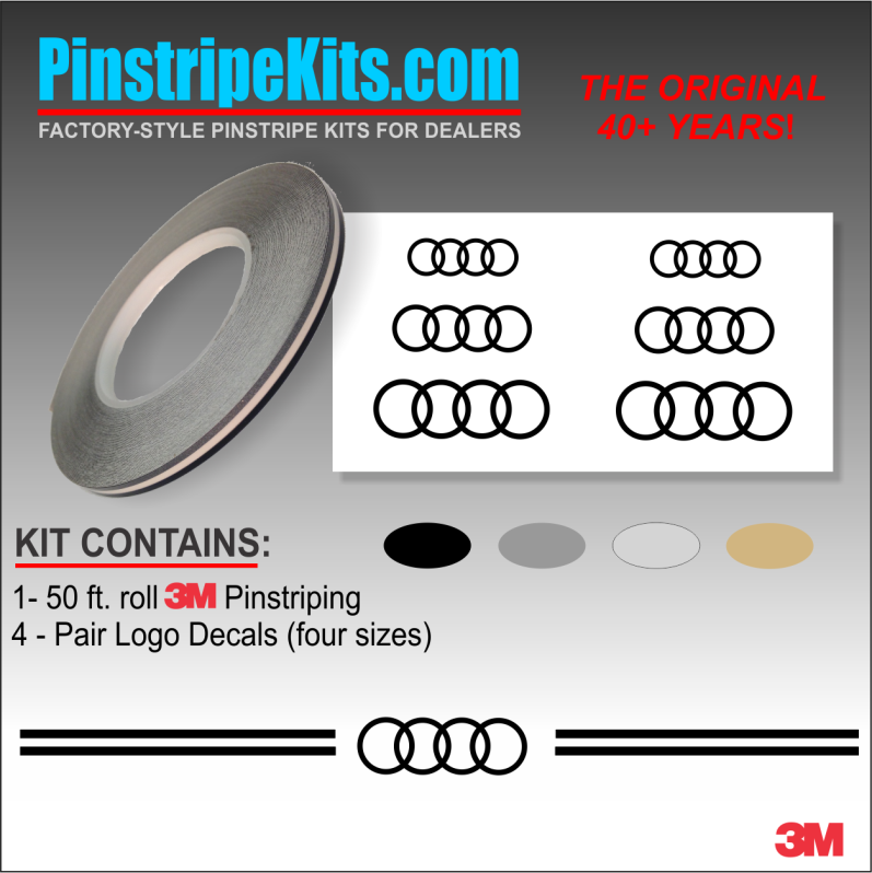 Audi Logo Enblem Decal Vinal Pinstripe Stripe Audi Logo Enblem Decal Vinal Pinstripe Stripe