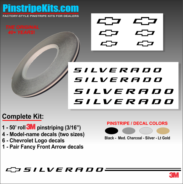 Chev Chevrolet vinyl logo emblem decal pinstripe kit Chev Chevrolet vinyl logo emblem decal pinstripe kit