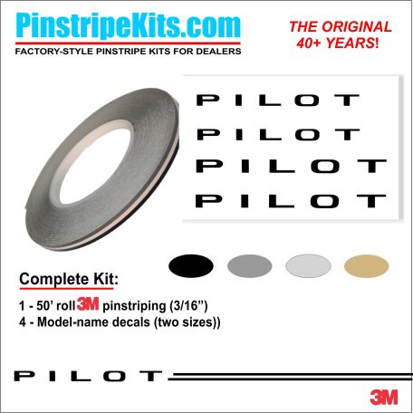 Honda Pilot Logo Emblem Decal Vinyl Pinstripe Stripe Kit Honda Pilot Logo Emblem Decal Vinyl Pinstripe Stripe Kit