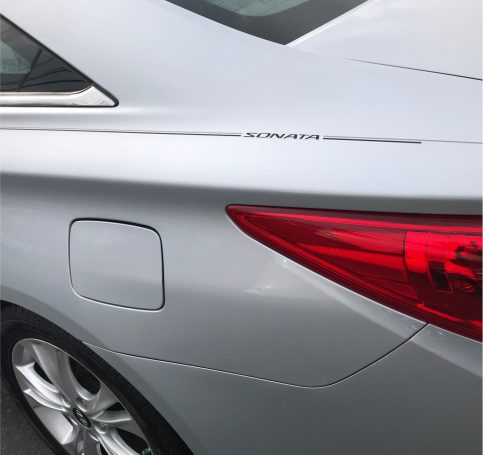 Hyundai Sonata vinyl logo emblem decal pinstripe kit