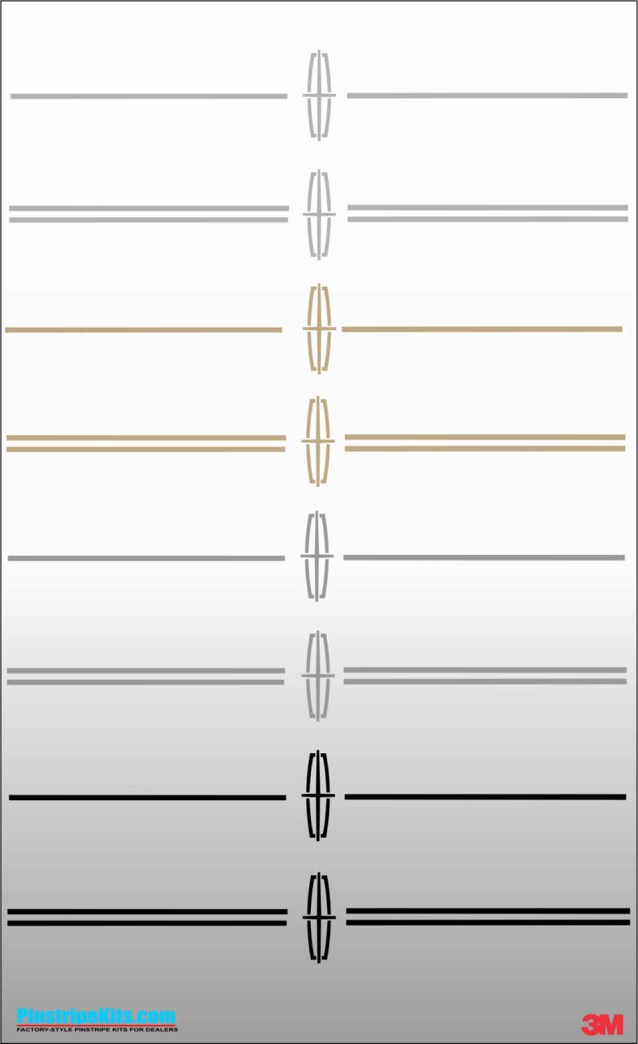 Lincoln vinyl logo emblem decal pinstripe kit Lincoln vinyl logo emblem decal pinstripe kit