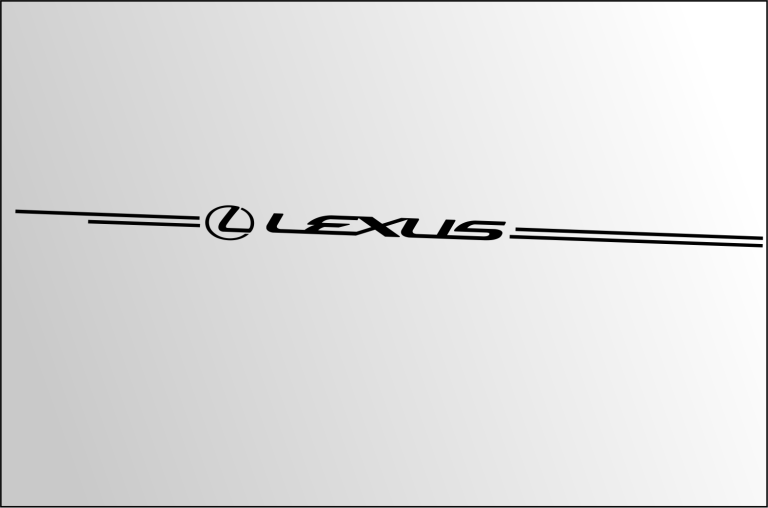 Lexus logo emblem decal vinyl pinstripe stripe kit Lexus logo emblem decal vinyl pinstripe stripe kit