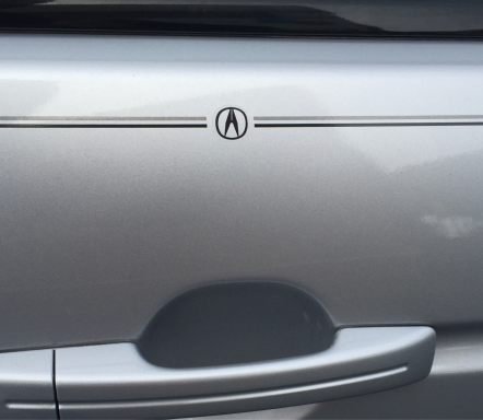 Acura Logo Emblem Decal Vinyl Pinstripe Stripe Kit