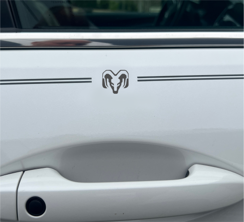 Ram Truck logo emblem decal vinyl pinstripe stripe Ram Truck logo emblem decal vinyl pinstripe stripe