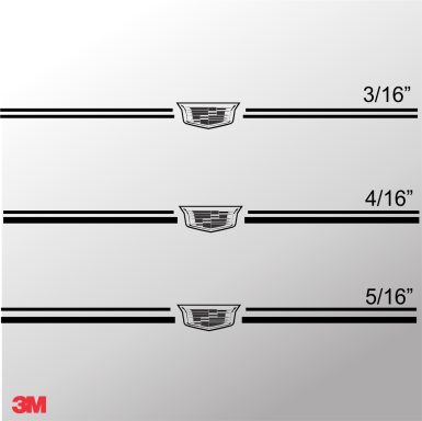 Cadillac logo emblem decal pinstripe stripe kit Cadillac logo emblem decal pinstripe stripe kit
