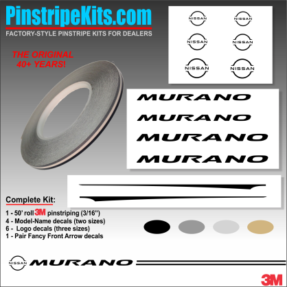 Nissan vinyl logo emblem decal pinstripe kit Nissan vinyl logo emblem decal pinstripe kit
