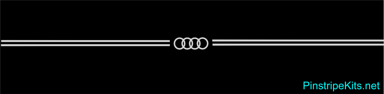 Audi Logo Enblem Decal Vinal Pinstripe Stripe