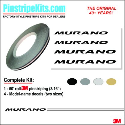 Nissan Murano vinyl logo emblem decal pinstripe kit Nissan Murano vinyl logo emblem decal pinstripe kit