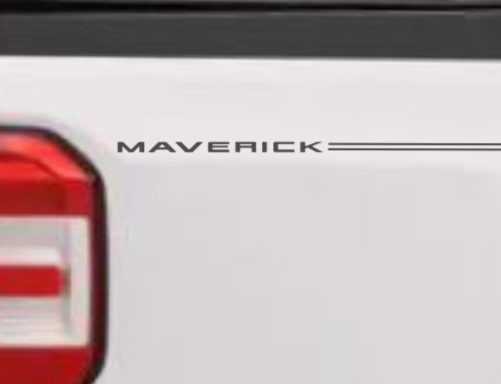 Ford Maverick name logo emblem decal pinstripe Ford Maverick name logo emblem decal pinstripe