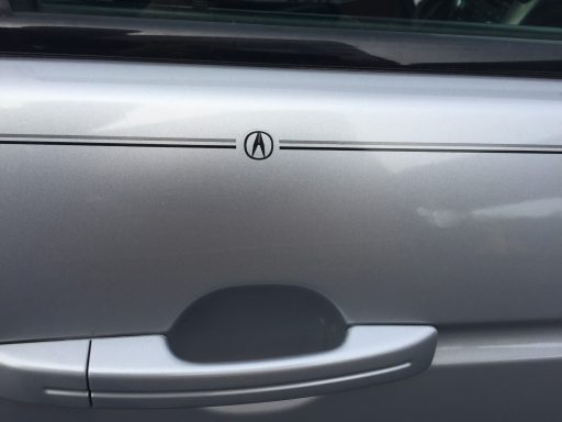 Acura Logo Emblem Decal Vinyl Pinstripe Stripe Kit