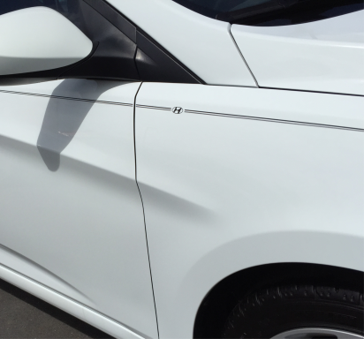 Hyundai vinyl logo emblem decal pinstripe kit