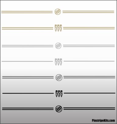 Buick vinyl logo emblem decal pinstripe kit Buick vinyl logo emblem decal pinstripe kit