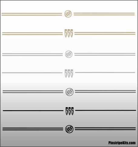 Buick vinyl logo emblem decal pinstripe kit Buick vinyl logo emblem decal pinstripe kit
