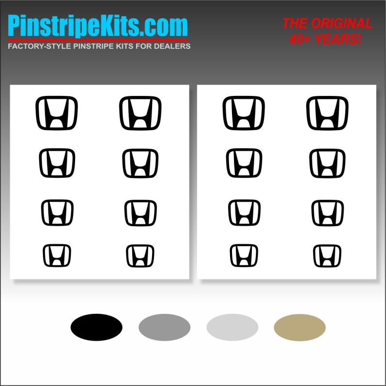 Honda vinyl logo emblem decal pinstripe kit Honda vinyl logo emblem decal pinstripe kit