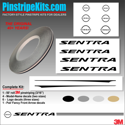 Nissan vinyl logo emblem decal pinstripe kit Nissan vinyl logo emblem decal pinstripe kit