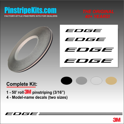 Ford Edge vinyl logo emblem decal pinstripe kit Ford Edge vinyl logo emblem decal pinstripe kit