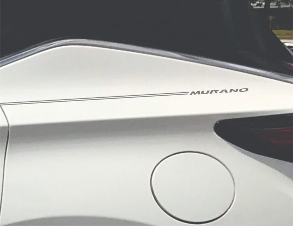 Nissan Murano vinyl logo emblem decal pinstripe kit Nissan Murano vinyl logo emblem decal pinstripe kit