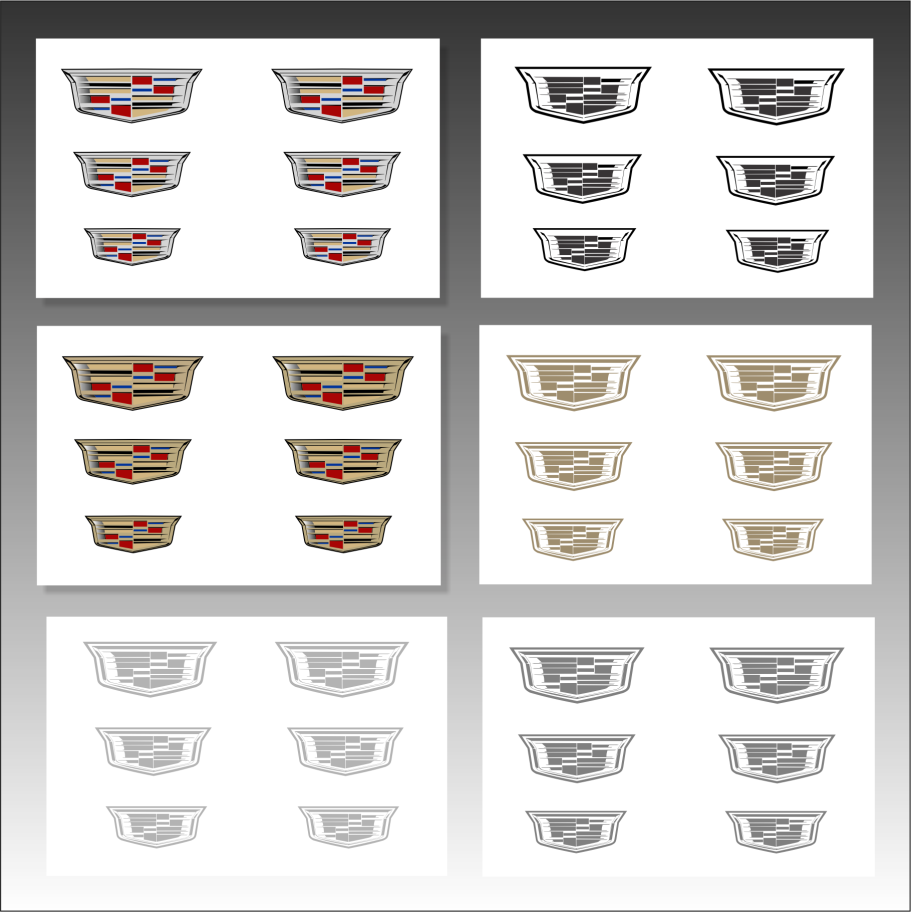 Cadillac vinyl logo emblem decal pinstripe kit 51 Cadillac vinyl logo emblem decal pinstripe kit 51