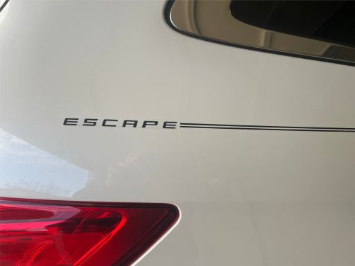 Ford Escape name logo emblem decal pinstripe Ford Escape name logo emblem decal pinstripe