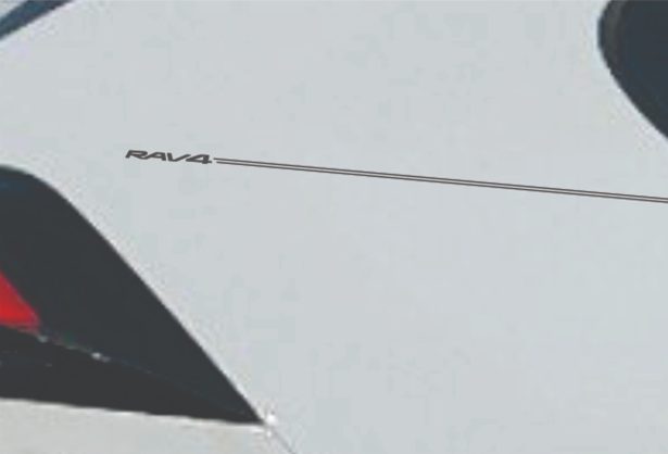 Toyota RAV4 vinyl logo emblem decal pinstripe stripe kit Toyota RAV4 vinyl logo emblem decal pinstripe stripe kit