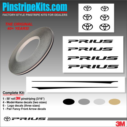 Toyota vinyl logo emblem decal pinstripe kit Toyota vinyl logo emblem decal pinstripe kit