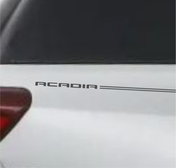 GMC Acadia Logo emblem decal pinstripe kit GMC Acadia Logo emblem decal pinstripe kit