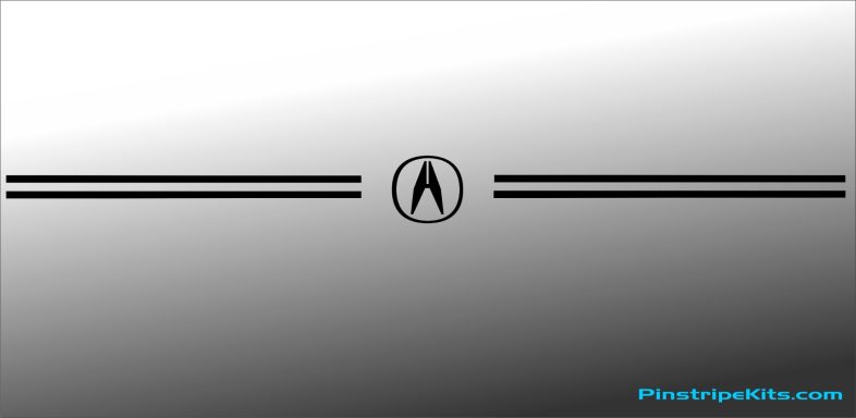 Acura Logo Emblem Decal Vinyl Pinstripe Stripe Kit