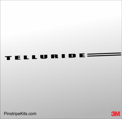 KIA Telluride vinyl logo emblem decal pinstripe kit KIA Telluride vinyl logo emblem decal pinstripe kit