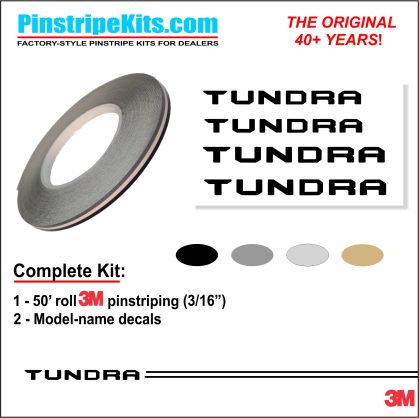 Toyota Tundra vinyl logo emblem decal pinstripe stripe kit Toyota Tundra vinyl logo emblem decal pinstripe stripe kit