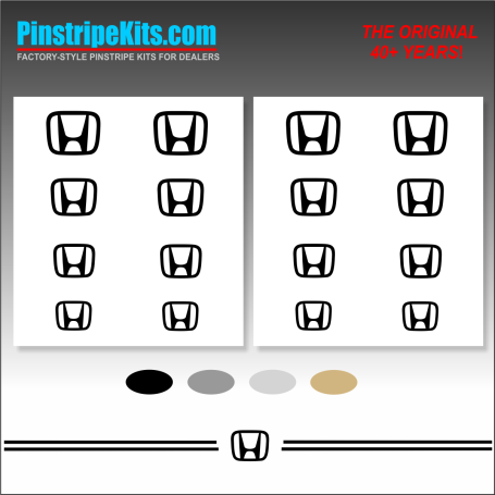 Honda vinyl logo emblem decal pinstripe kit Honda vinyl logo emblem decal pinstripe kit