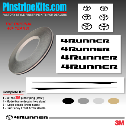 Toyota vinyl logo emblem decal pinstripe kit Toyota vinyl logo emblem decal pinstripe kit