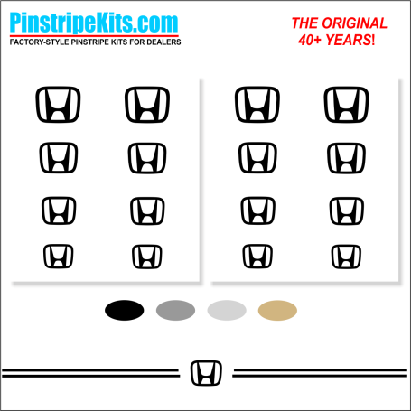 Honda vinyl logo emblem decal pinstripe kit Honda vinyl logo emblem decal pinstripe kit