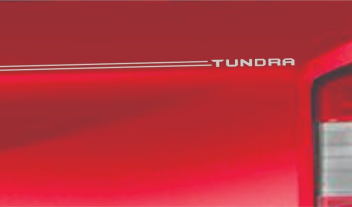 Toyota Tundra vinyl logo emblem decal pinstripe stripe kit Toyota Tundra vinyl logo emblem decal pinstripe stripe kit