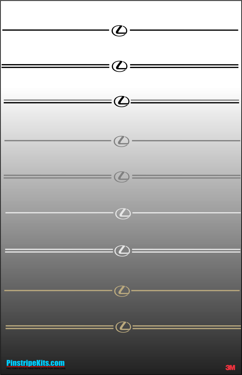 Lexus logo emblem decal vinyl pinstripe stripe kit Lexus logo emblem decal vinyl pinstripe stripe kit
