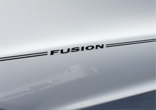 Ford Fusion name logo emblem decal pinstripe Ford Fusion name logo emblem decal pinstripe