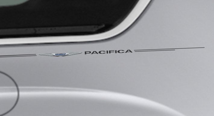 Chrysler Pacifica logo emblem decal pinstripe kit Chrysler Pacifica logo emblem decal pinstripe kit