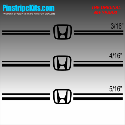 Honda vinyl logo emblem decal pinstripe kit Honda vinyl logo emblem decal pinstripe kit